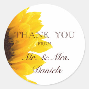 Sticker Merci de tournesol Favoriser