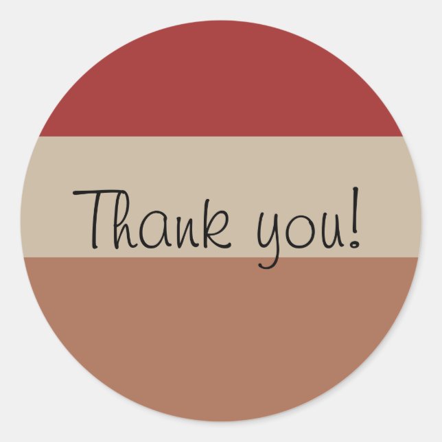 Sticker Merci de trois palette de couleurs (Devant)