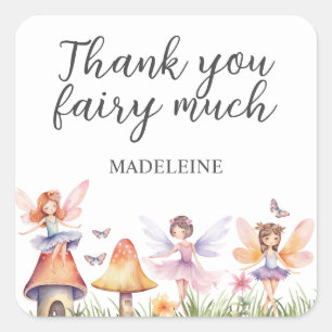 Sticker Merci Fairy Birthday