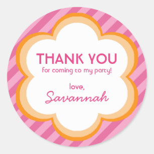 Sticker Merci Fleurs et Grilles