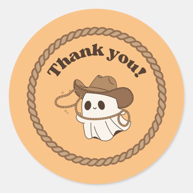 Sticker Merci Ghoost "Not My First Rodeo" (Devant)