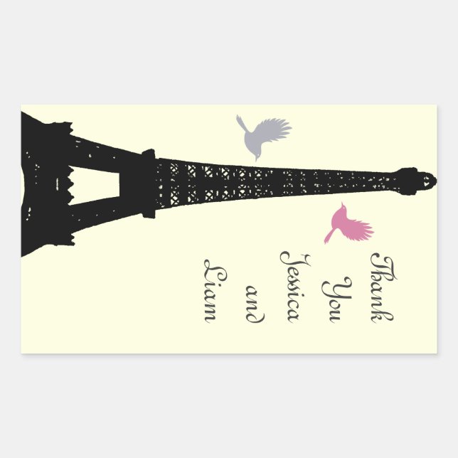 Sticker Merci Inséparable (blanc cassé) (Devant)