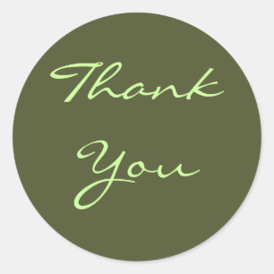 Sticker Merci Olive