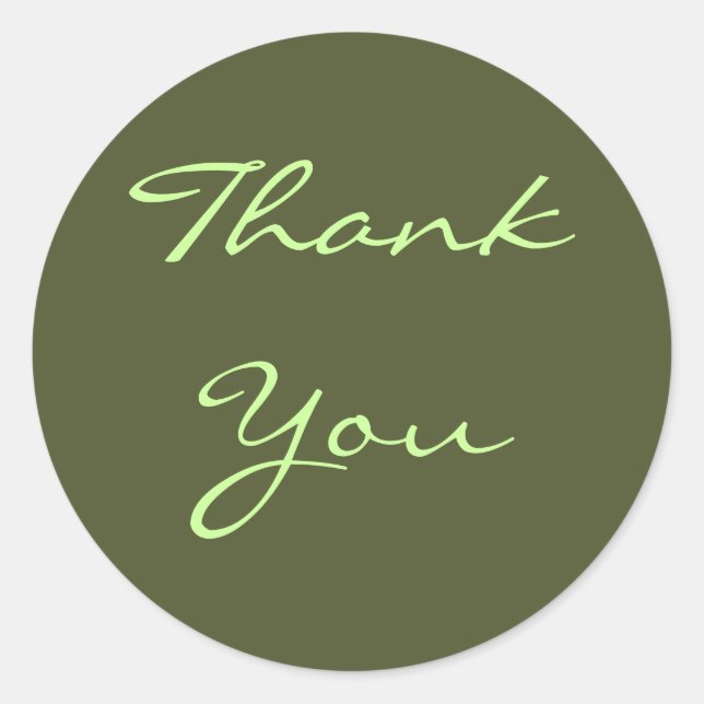 Sticker Merci Olive (Devant)