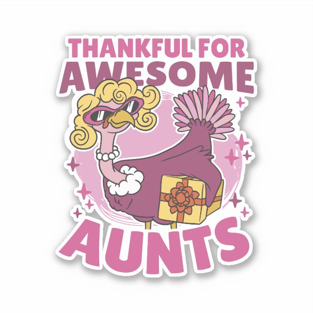 STICKER MERCI POUR CHAQUE CHAÎNE BLONDE TURQUIE THANKSGIV (Devant)