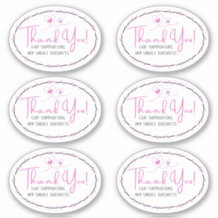 Sticker Merci Pour Le Soutien À Ma Petite Entreprise