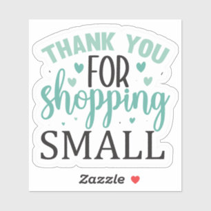 Sticker Merci pour Shopping Small