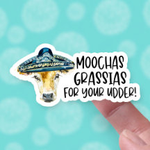 Merci pour votre commande Funny Cow Pun Business