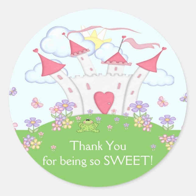 Sticker Merci Princess Castle (Devant)