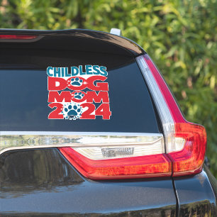 Sticker Mère de chien sans enfant Dame de chien votant pou