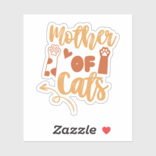 Sticker Mère des chats