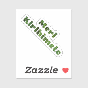 Sticker Meri Kirihimete Maori Merry Xmas Nouvelle-Zélande