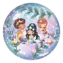 Sticker Mermaid Anniversaire Fête Présente Cadeau
