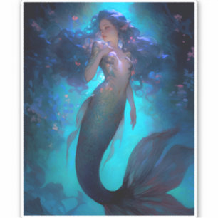 Sticker Mermaid Imaginaire Art