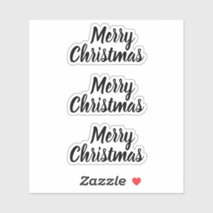 Autocollants Stickers Noel Noir Et Blanc Zazzle Fr