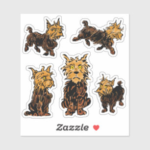 Sticker Merveilleux Magicien d'Oz, Toto le Chien