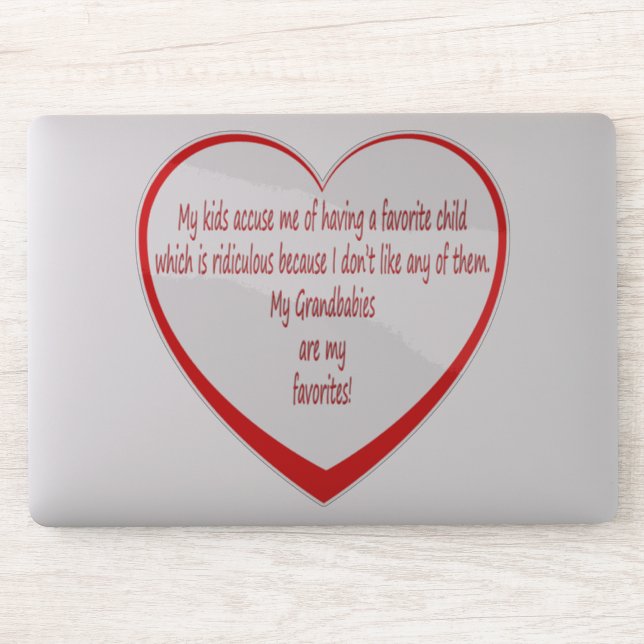 Sticker Mes petits-bébés sont mes favoris (Ordinateur)