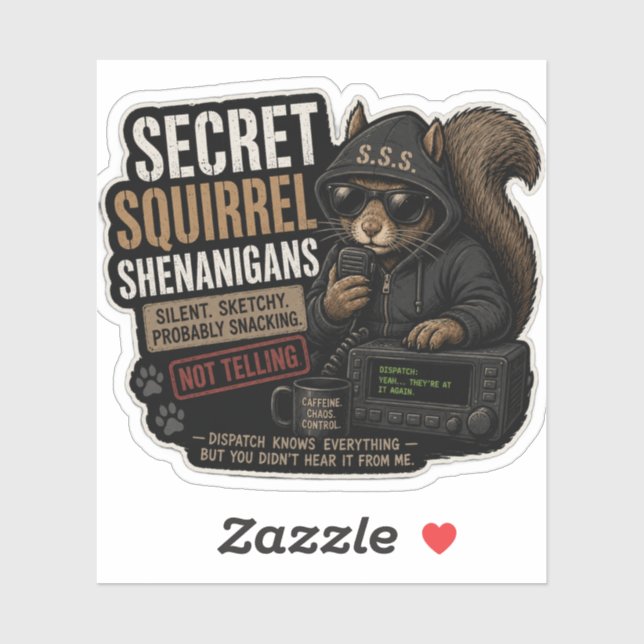 Sticker Mésaventures de l'Écureuil Secret  (Feuille)