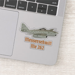 Sticker Messerschmitt Me 262 Allemand 2ÈME GUERRE MONDIALE