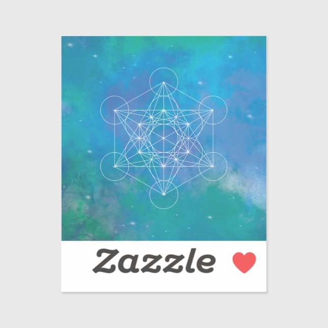Sticker Métatron, chakra, zen, géométrie sacrée, angel (Feuille)