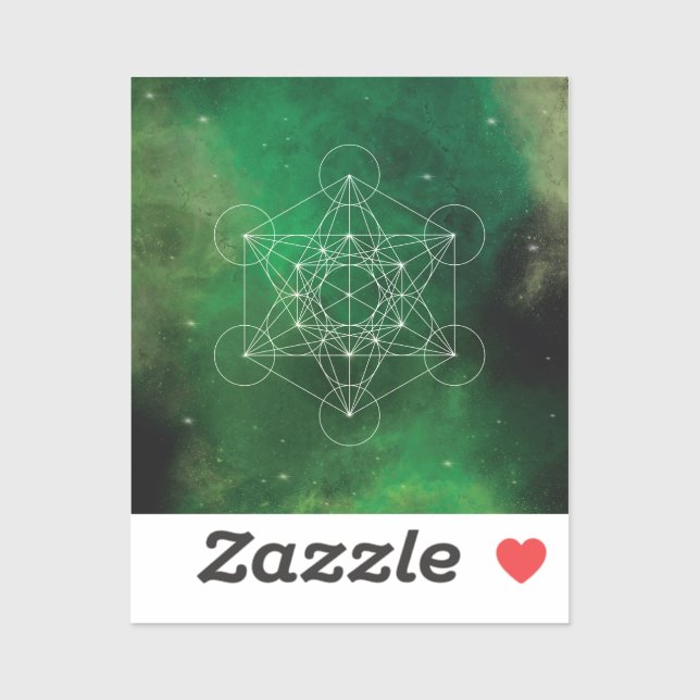 Sticker Metatron, chakra,zen,sacred geometric, angel (Feuille)