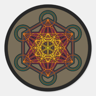 sticker métatron cube mandala