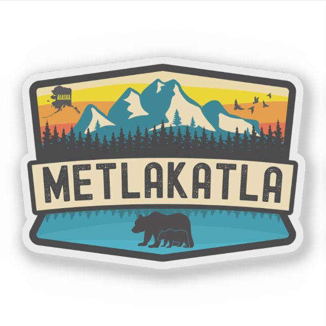 Sticker Metlakatla, Alaska (Devant)