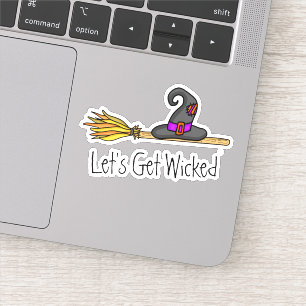 Sticker Mettons-nous les méchants Halloween en cuisine