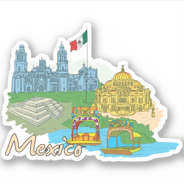 Sticker Mexico (Devant)