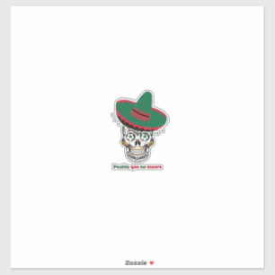 Sticker Mexique Football Crâne 2026 - Passion Qui Ne Meurt