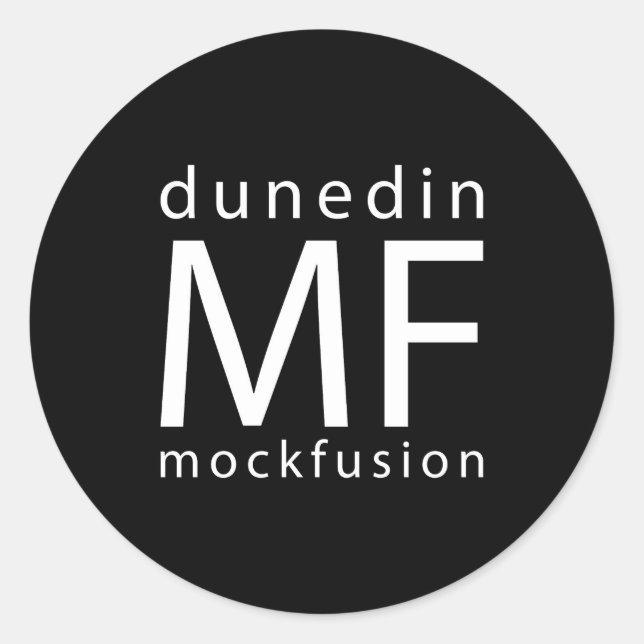 Sticker MF Black BG (Devant)