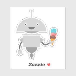 Sticker Mia avec glace