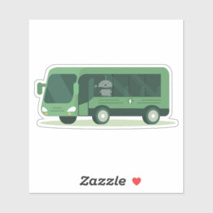 Sticker Mia dans le bus