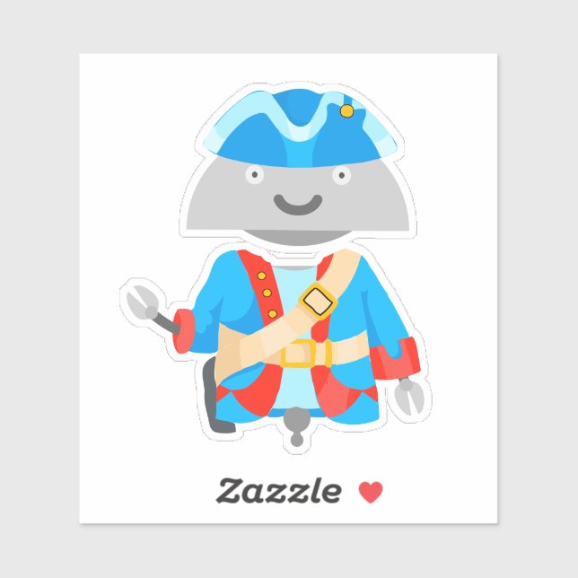 Sticker Mia pirate 2 (Feuille)