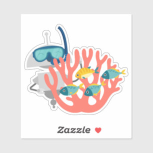 Sticker Mia plongeur