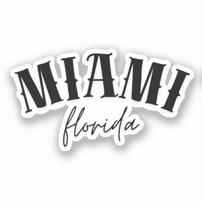 Sticker Miami Floride (Recto)