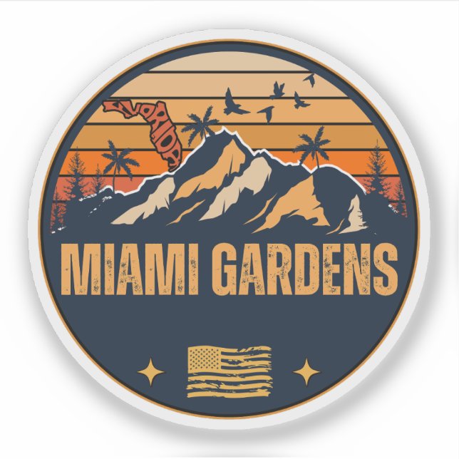 Sticker Miami Gardens, Floride  (Devant)