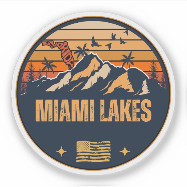 Sticker Miami Lakes, Floride  (Devant)