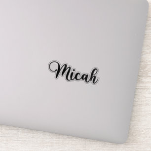 Sticker Micah Name - Calligraphie manuscrite