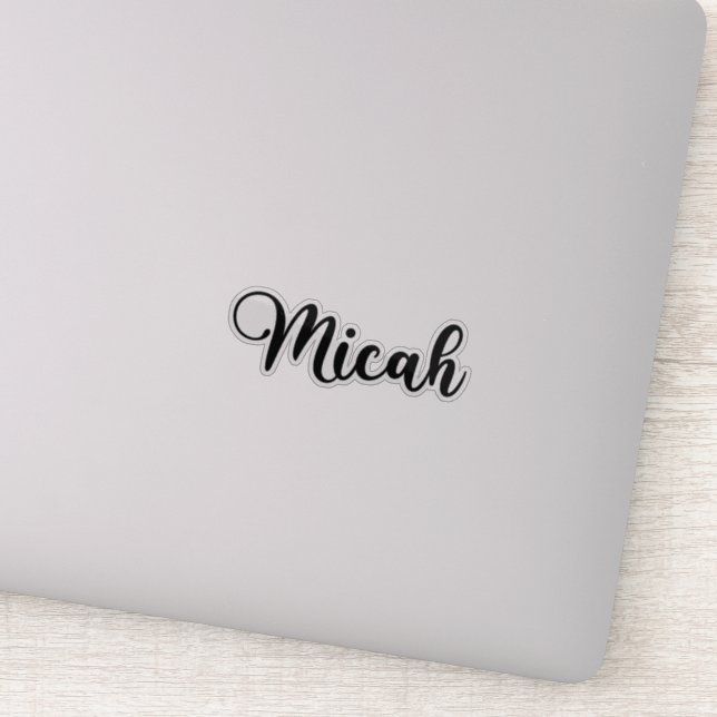 Sticker Micah Name - Calligraphie manuscrite (Détail)