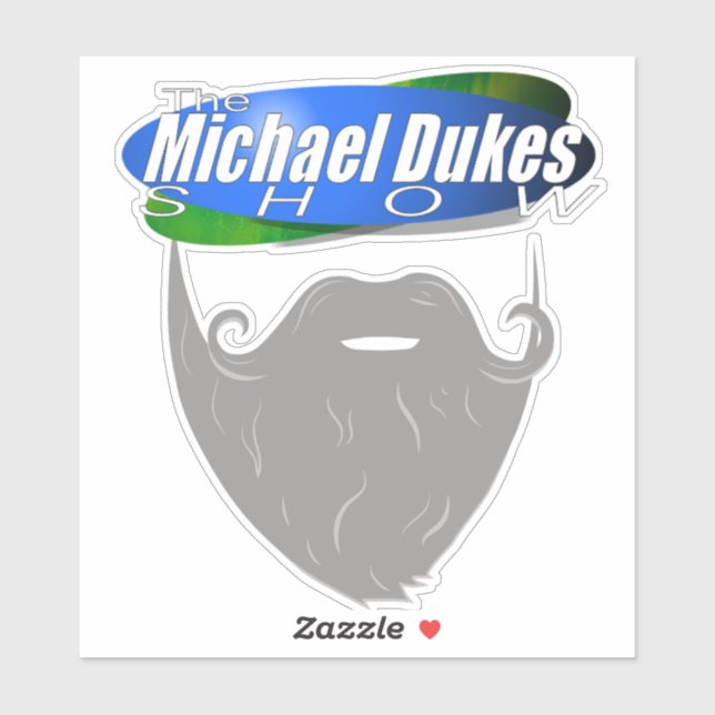 Sticker Michael Dukes Show - Beard Logo (Feuille)