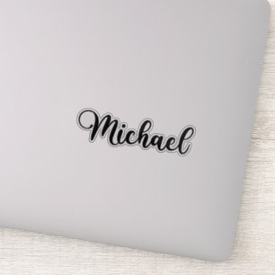 Sticker Michael Name - Calligraphie manuscrite
