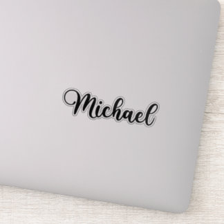 Sticker Michael Name - Calligraphie manuscrite