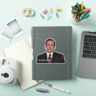 Sticker Michael Scott - Je suis mort à l'intérieur