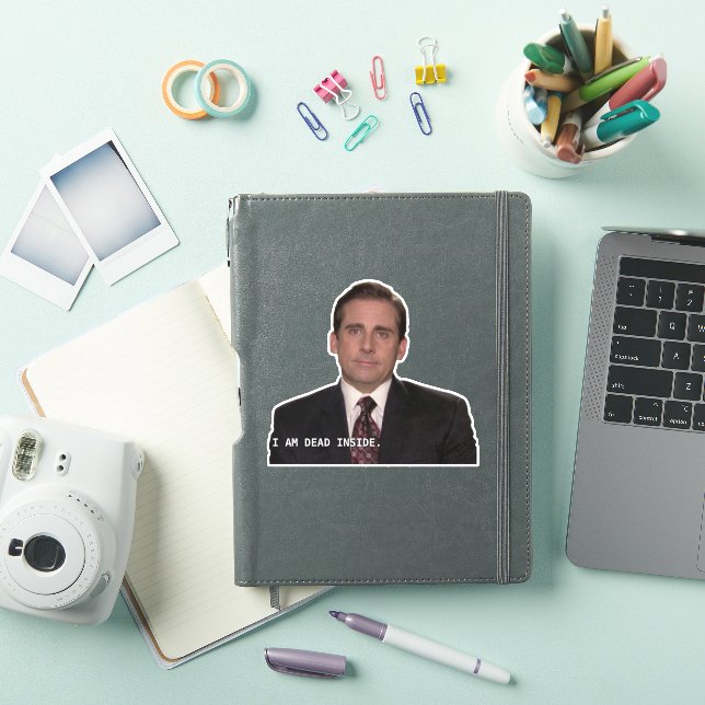 Sticker Michael Scott - Je suis mort à l'intérieur (Couverture iPad)