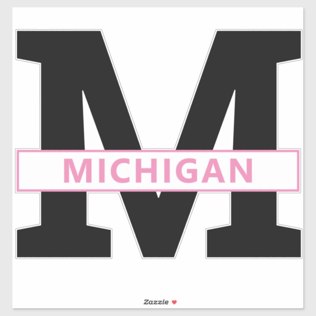 Sticker Michigan (Feuille)