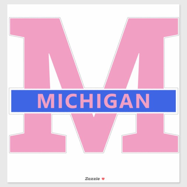 Sticker Michigan (Feuille)
