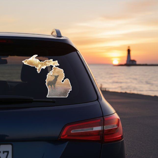 Sticker Michigan Wildlife - Elk (Michigan Wildlife - Elk Sticker)