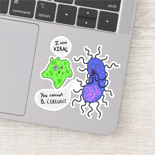 Sticker Microbes Virales