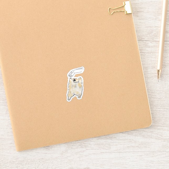 Sticker Mignon chat qui tend les pattes pour des câlins -  (Carnet)